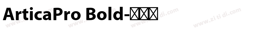 ArticaPro Bold字体转换